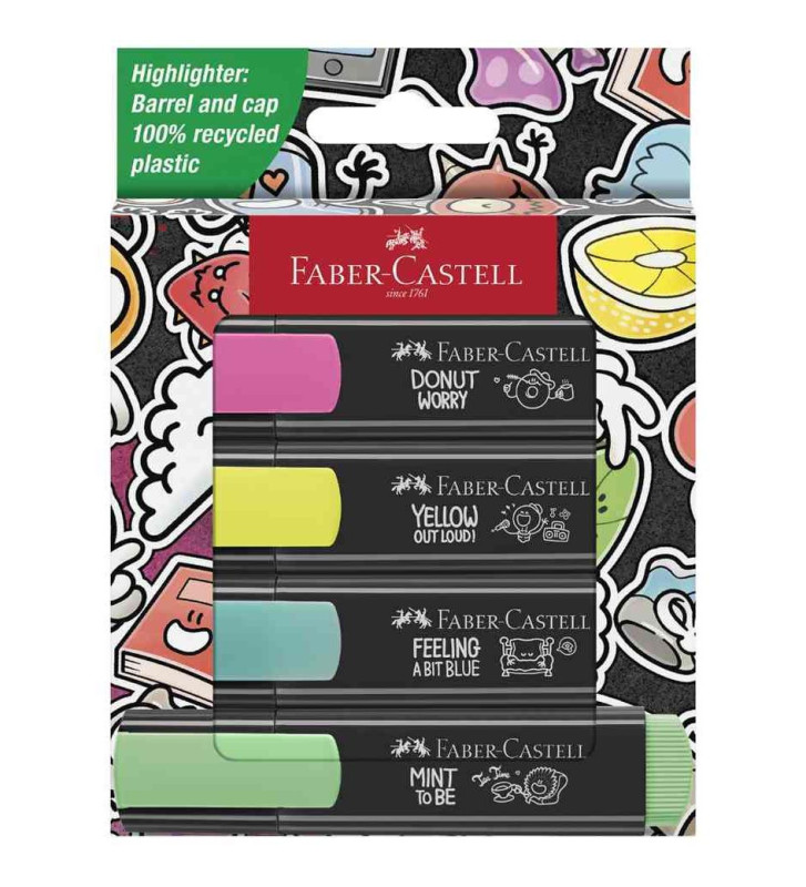 Surligneur TEXTLINER 46 GRAFFITI, étui de 4