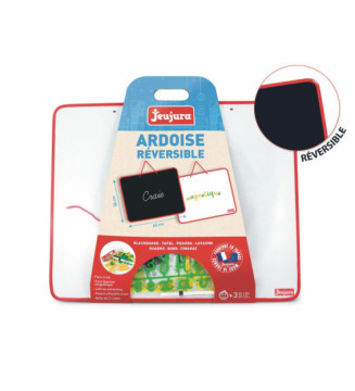 Ardoise Reversible Tableau Blanc - Tableau noir - 62 x 50cm avec Craies