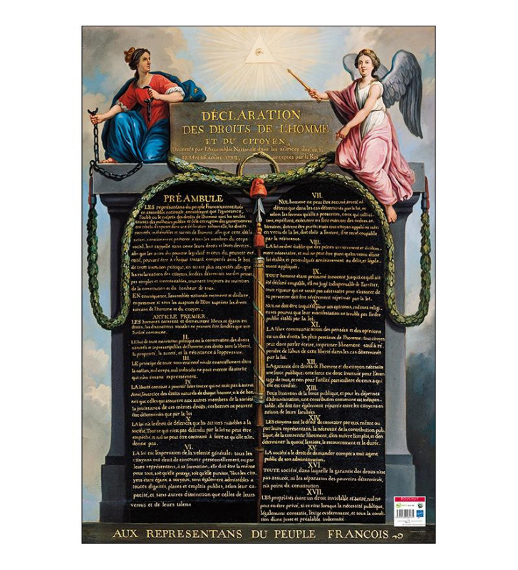 Poster pédagogique Droits de l'Homme 52 x 76 cm