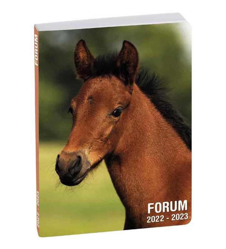Agenda scolaire FORUM Metric 12x17cm 2022/23, Cheval