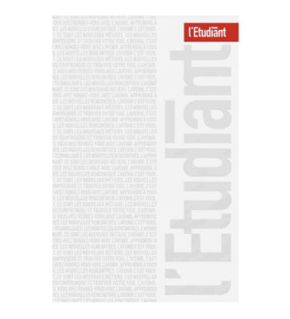 Manifeste Agenda Scolaire Journalier 15x20cm 352p Couv PVC ouatiné glossy blanc