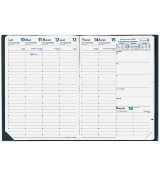 Agenda scolaire EU 09/09 avec répertoire 21 x 29,7 cm Noir