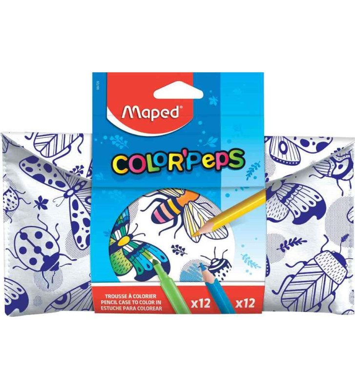 Trousse à colorier avec feutres & crayons de couleur