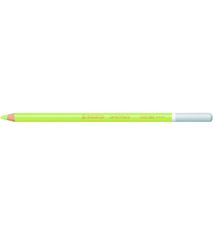 Lot de 12 Crayons de couleur Fusain Pastel CarbOthello Vert jaune citron