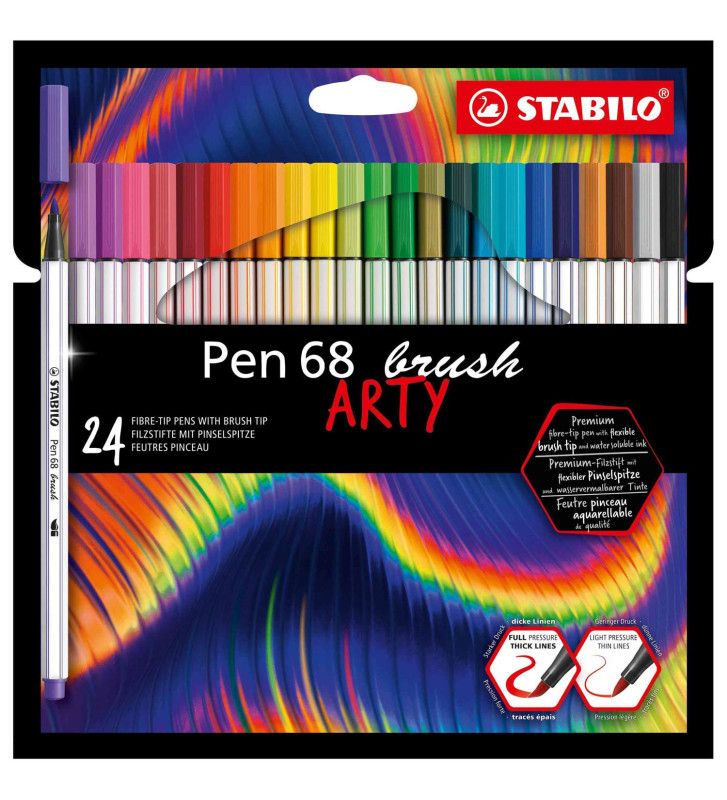 Feutre pinceau Pen 68 brush ARTY Edition, étui de 24