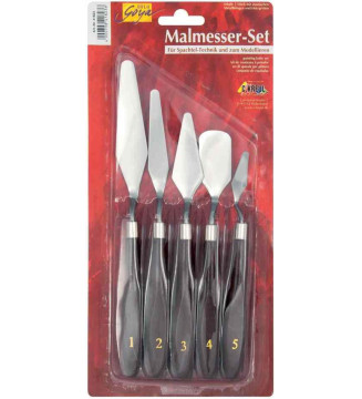 Kit de 5 couteaux à peindre SOLO Goya