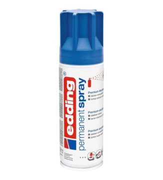 Spray Peinture Permanente 200ml bleu gentiane, pour extérieur et intérieur