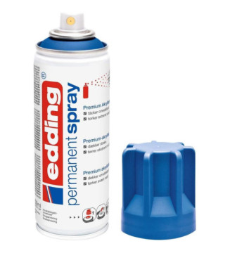 Spray Peinture Permanente 200ml bleu gentiane, pour extérieur et intérieur