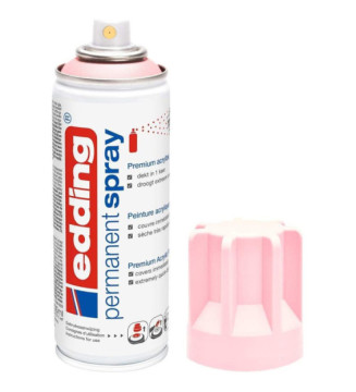 Spray Peinture Permanente 200ml rose, pour extérieur et intérieur
