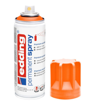 Spray 200ml Peinture Permanent 5200 Orange Fluorescent Mat