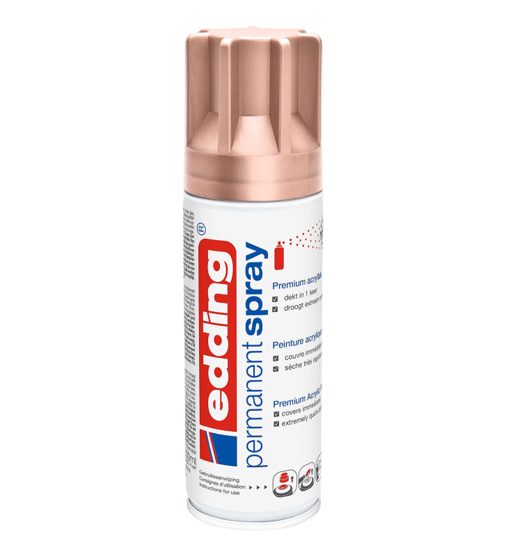 Spray 200ml Peinture Permanent 5200 Or Rose Mat