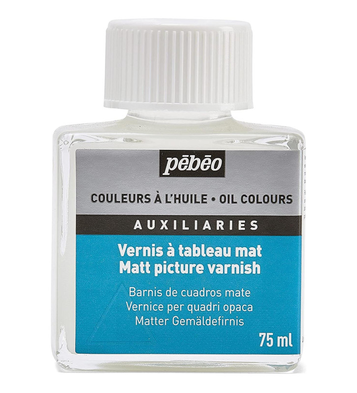 Flacon 75ml Auxiliaire Peinture huile - Vernis tableau Mat