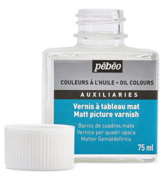 Flacon 75ml Auxiliaire Peinture huile - Vernis tableau Mat