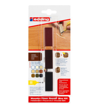 Kit restauration plancher bois 8902 blister de 3 acajou