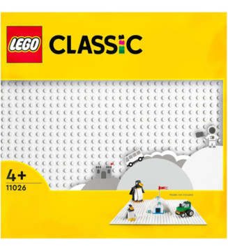 Classic 11026 Plaque de construction blanche 32 Plots 25x25cm