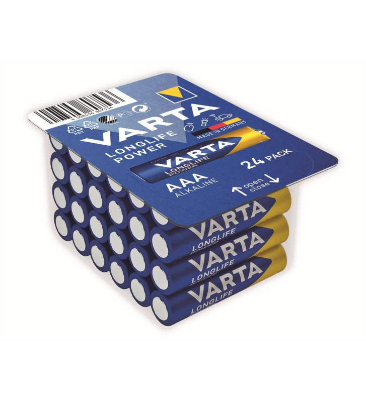 Blister de 24 piles LongLife Power Micro (AAA) LR03