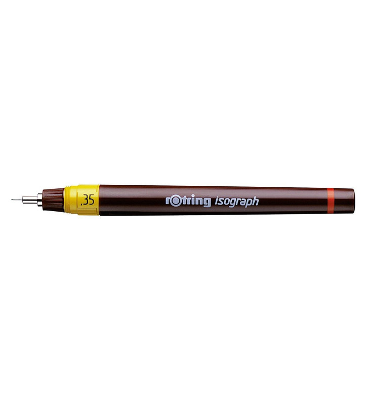 Stylo à encre de chine Isographe Code Jaune 0,35 mm Noir