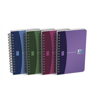 Carnet reliure intégrale couv PP 11Xx17 cm 180 pages réglure 5x5