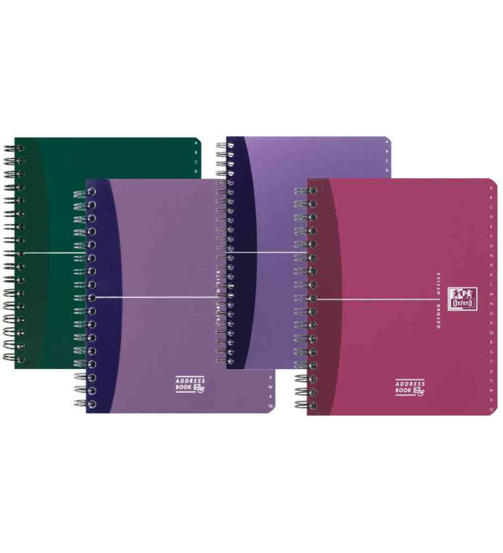 Répertoire spirales couverture PP format 9x14cm 180 pages réglure ligné 6mm