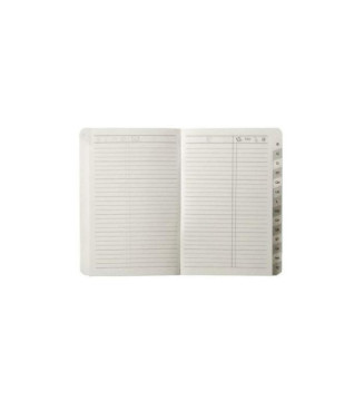 Répertoire adresse pour Agenda 16 x 24 cm Blanc 32 Pages Indexées
