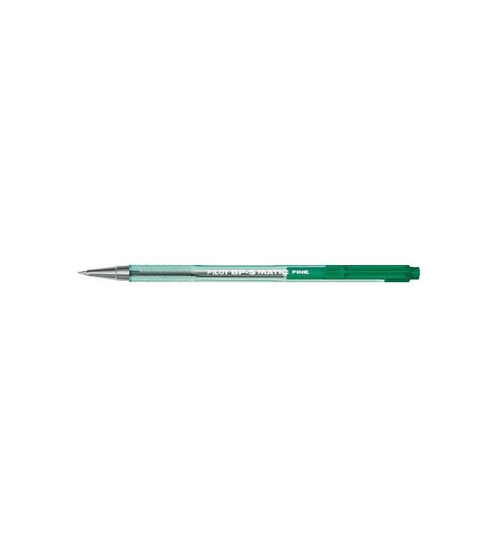 Stylo à bille rétractable BPS-Matic Pointe Fine Vert