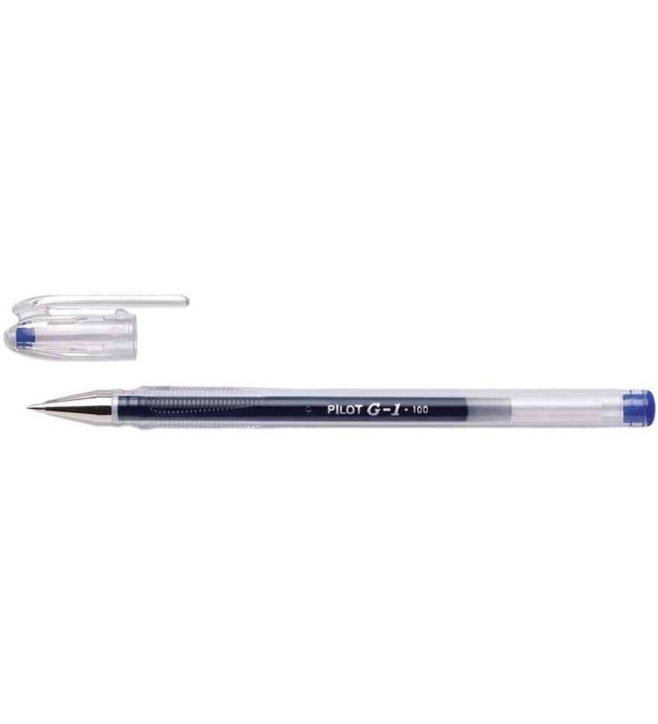 Stylo gel G-1 point fine 0,5mm tracé 0,3mm bleu