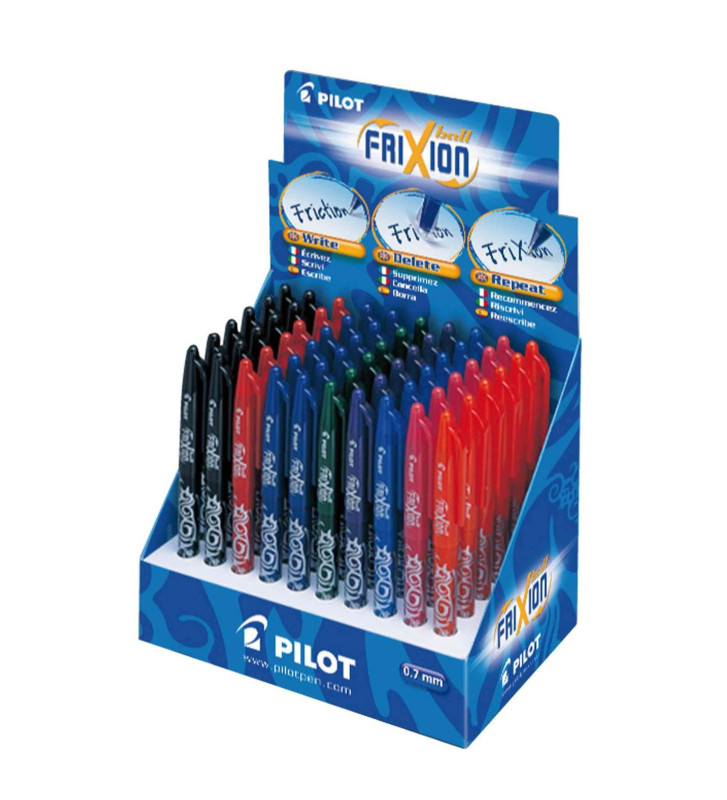 Roller à encre gel FRIXION BALL, présentoir de 60