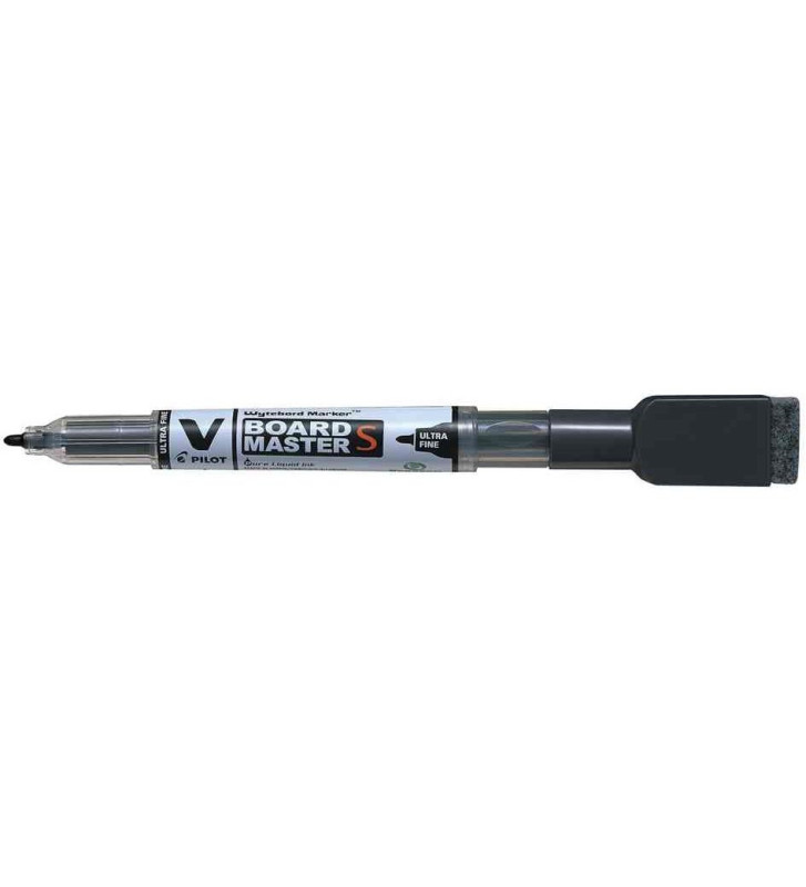 Marqueur tableau blanc V BOARD MASTER S avec effacette Pointe Ultra Fine Noir