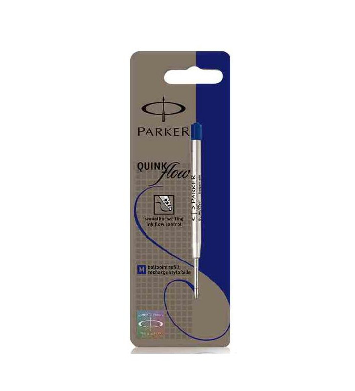 Blister Une Recharge Stylo bille QUINKflow Pointe Fine Bleu