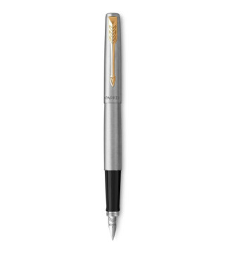 Coffret stylos JOTTER corps Acier attribut Or  bille et plume pointe moyenne