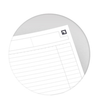 NOTEBOOK A4+spiralé 160 pages lignée 6 mm orange