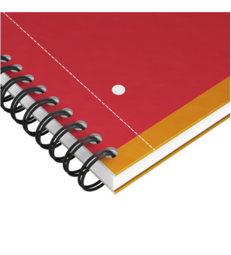 NOTEBOOK A4+spiralé 160 pages lignée 6 mm orange