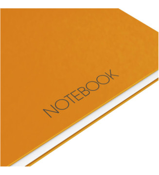 NOTEBOOK A4+spiralé 160 pages lignée 6 mm orange