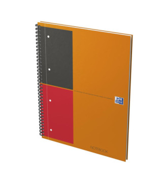 NOTEBOOK A4+spiralé 160 pages lignée 6 mm orange