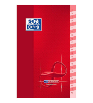 Carnet Répertoire Infinium 90 x 140 mm quadrillé 96 p 90g indéchirable
