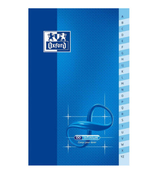 Carnet Répertoire Infinium 90 x 140 mm quadrillé 96 p 90g indéchirable