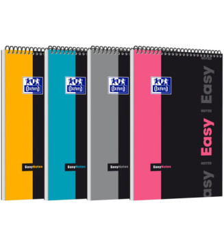 Bloc Notes Spirale Easynotes lignée 7mm 160p 90g 21x31,5cm  coloris Aléatoire