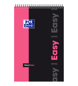 Bloc Notes Spirale Easynotes lignée 7mm 160p 90g 21x31,5cm  coloris Aléatoire