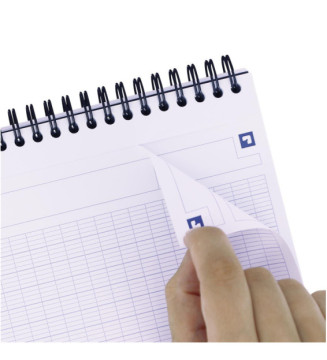 Bloc Notes Spirale Easynotes lignée 7mm 160p 90g 21x31,5cm  coloris Aléatoire