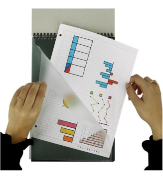 Bloc Notes Spirale Easynotes lignée 7mm 160p 90g 21x31,5cm  coloris Aléatoire