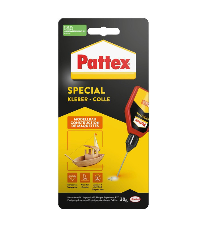 Flacon 30g Colle spéciale Maquette en plastique avec micro-doseur