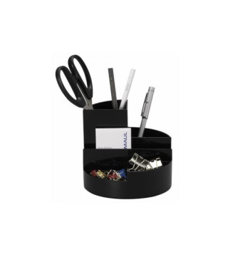 Organisateur de bureau rundbox 6 compartiments Noir