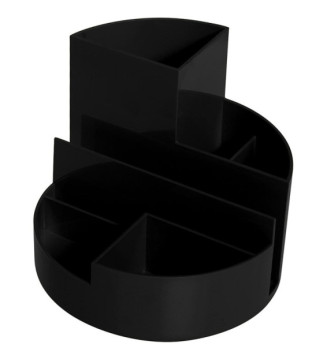 Organisateur de bureau rundbox 6 compartiments Noir
