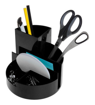 Organisateur de bureau rundbox 6 compartiments Noir