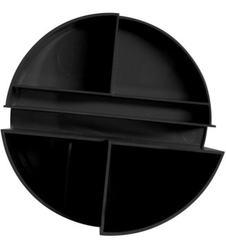Organisateur de bureau rundbox 6 compartiments Noir