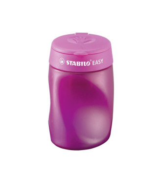 Taille-crayon EASYsharpen ergonomique rose avec réservoir - Gaucher