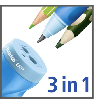 Taille-crayon EASYsharpen ergonomique rose avec réservoir - Gaucher