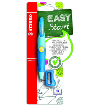 Porte mines EASYergo 3.15 Gaucher+1 taille-crayon bleu clair / bleu foncé
