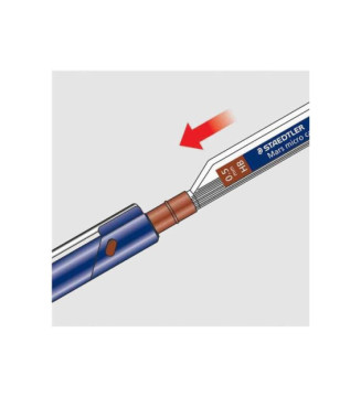 Etui de 12 mines Mars micro carbon 0,7 mm HB