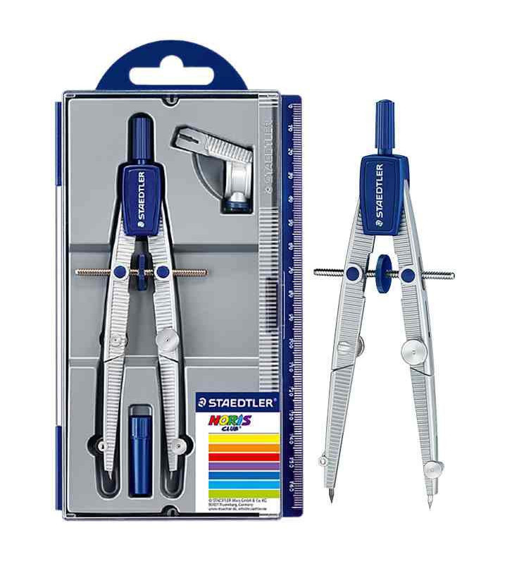550 01 Compas scolaire Noris Club 156 mm Adaptateur universel